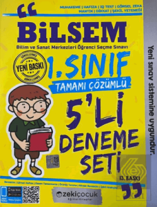 1. Sınıf Bilsem Tamamı Çözümlü 5li Deneme Seti