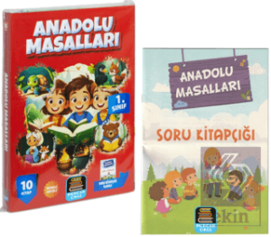 1. Sınıf Okuma Seti Anadolu Masalları 10 Kitap + Soru Kitapçığı İlaveli