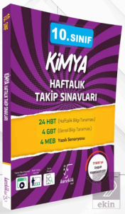 10. Sınıf Kimya Haftalık Takip Sınavları