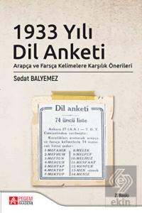 1933 Yılı Dil Anketi