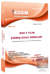 2. Sınıf Laborant ve Veteriner Sağlık (Güz Dönemi) Çıkmış Sınav Soruları (2012-2018) (3. Yarıyıl) (603)