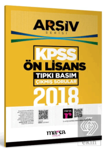 2018 KPSS Ön Lisans Arşiv Serisi Tıpkı Basım Çıkmış Sorular