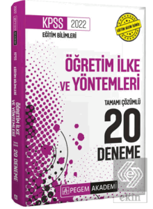2022 KPSS Eğitim Bilimleri Öğretim İlke ve Yöntemleri Tamamı Çözümlü 20 Deneme
