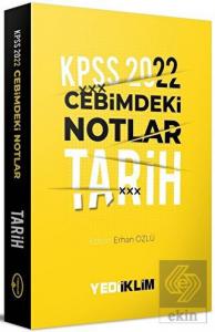 2022 Yediiklim KPSS Cebimdeki Notlar Tarih Kitapçığı