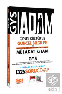 2024 GYS Adam Genel Kültür ve Güncel Bilgiler 657 Sayılı Devlet Memurları Kanunu Mülakat Kitabı