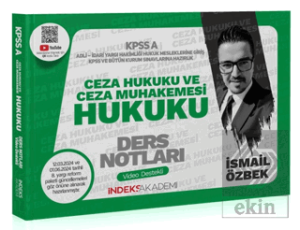 2024 KPSS A Grubu Ceza Hukuku ve Ceza Muhakemesi Hukuku Video Ders Notları