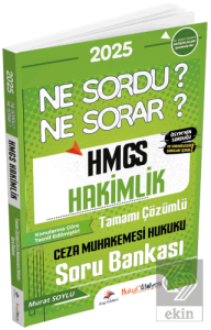 2025 Hukuk Atölyesi HMGS Hakimlik Ceza Muhakemesi Hukuku Ne Sordu Ne Sorar Soru Bankası Çözümlü