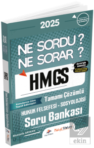 2025 Hukuk Atölyesi HMGS Hakimlik Hukuk Felsefesi-Sosyolojisi Ne Sordu Ne Sorar Soru Bankası Çözümlü