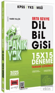 2025 KPSS YKS MSÜ Tamamı Çözümlü Panik Yok Orta Seviye Dil Bilgisi 15x15 Deneme