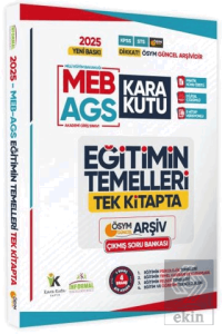 2025 MEB-AGS Eğitimin Temellerinin Kara Kutusu Tek Kitap ÖSYM Çıkmış Soru Bankası Dijital Çözümlü