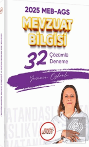 2025 MEB AGS Mevzuat Bilgisi Çözümlü 32 Deneme Sınavı