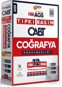 2025 MEB-AGS ÖABT Coğrafya Öğretmenliği ÖSYM Tıpkı Basım 12lİ Deneme Paketi Dijital Çözümlü