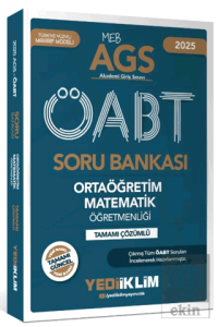 2025 MEB AGS ÖABT Ortaöğretim Matematik Öğretmenliği Tamamı Çözümlü Soru Bankası
