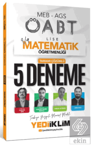 2025 MEB AGS ÖABT VİP Lise Matematik Öğretmenliği Tamamı Çözümlü 5 Deneme Sınavı