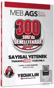 2025 MEB AGS Sayısal Yetenek 300 Soruda Tamamı Video Çözümlü Genel Tekrar Kampı