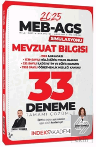 2025 MEB-AGS Simülasyonu Mevzuat Bilgisi 33 Deneme Çözümlü