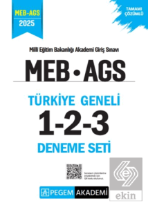 2025 MEB AGS Tamamı Çözümlü Türkiye Geneli 1-2-3 (3lü Deneme Seti)
