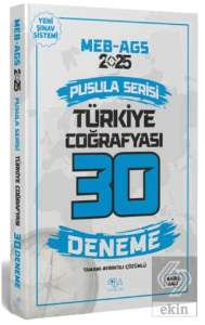2025 MEB-AGS Türkiye Coğrafyası 30 Deneme Çözümlü Pusula Serisi