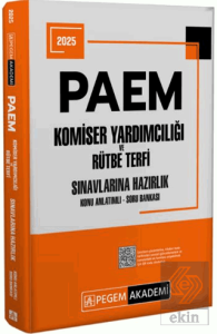 2025 PAEM Komiser Yardımcılığı ve Rütbe Terfi Sınavlarına Hazırlık Konu Anlatımlı Soru Bankası