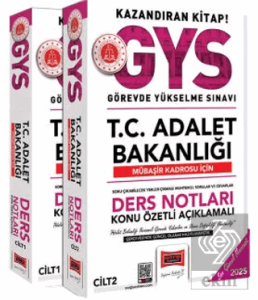 2025 T.C Adalet Bakanlığı Mübaşir Kadrosu İçin Ders Notları (2 Cilt)