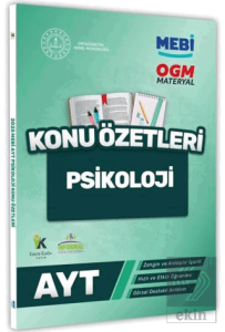 2025 YKS-AYT MEBİ-OGM Psikoloji Pratik Konu Özet Kitabı Renkli A4 Boyut Görsel Destekli