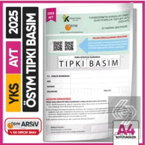 2025 YKS-AYT ÖSYM Tıpkı Basım Çıkmış Soru Kitapçığı (Video Çözümlü Türkiye Geneli)