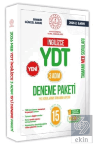 2026 3 Adım YKS-YDT İngilizce MEBİ Özgün Sorular 15li Deneme Kitapçığı Video Çözümlü