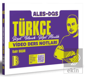 2026 ALES - DGS Türkçe Sözel Yetenek - Sözel Mantık Video Ders Notları
