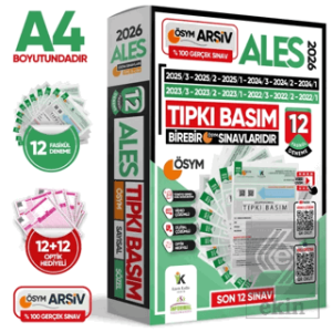 2026 ALES ÖSYM Tıpkı Basım Çıkmış Soru 12li Deneme Paketi Video ve Dijital Çözümlü Türkiye Geneli