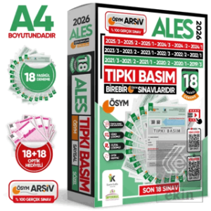 2026 ALES ÖSYM Tıpkı Basım Çıkmış Soru 18li Deneme Paketi Video ve Dijital Çözümlü Türkiye Geneli