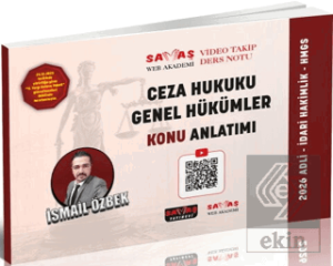 2026 Ceza Hukuku Genel Hükümler Konu Anlatımı