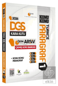 2026 DGS Türkçenin Kara Kutusu PARAGRAF 1 KONU KONU ÖSYM Çıkmış Soru Bankası Dijital Çözümlü