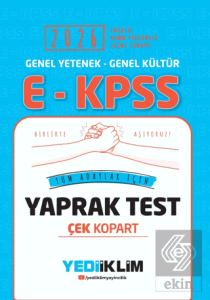 2026 E-KPSS GY-GK Tüm Adaylar İçin Çek Kopart Yaprak Test