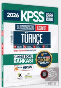 2026 FULLLisans KPSS Lisans Türkçe Kara Kutu ÖSYM Çıkmış Soru Bankası Son 15 Yıl