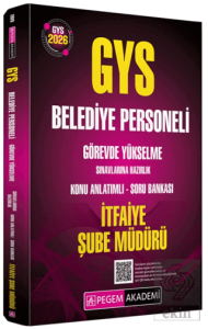 2026 GYS Belediye Personeli Görevde Yükselme Sınavlarına Hazırlık Konu Anlatımlı Soru Bankası İtfaiye Şube Müdürü