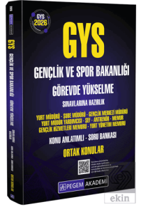 2026 GYS Gençlik ve Spor Bakanlığı Görevde Yükselme Sınavlarına Hazırlık Konu Anlatımlı Soru Bankası Ortak Konular