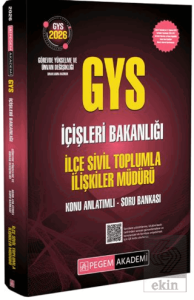 2026 GYS İçişleri Bakanlığı İlçe Sivil Toplumla İlişkiler Müdürü Konu Anlatımlı Soru Bankası