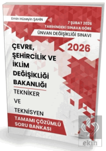 2026 GYS ÜDS Çevre Şehircilik ve İklim Değişikliği Bakanlığı Tekniker ve Teknisyen Soru Bankası Çözümlü Görevde Yükselme Ünvan Değişikliği