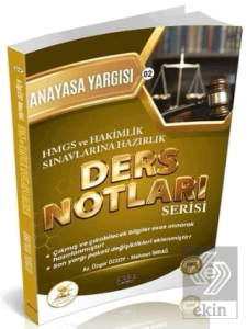 2026 HMGS Hakimlik HUKAL Anayasa Yargısı Ders Notları