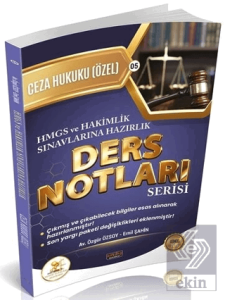 2026 HMGS Hakimlik HUKAL Ceza Hukuku Özel Hükümler Ders Notları