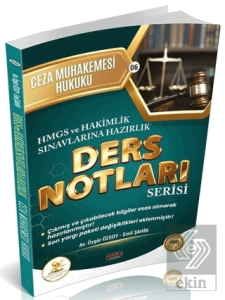2026 HMGS Hakimlik HUKAL Ceza Muhakemesi Hukuku Ders Notları