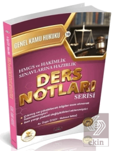 2026 HMGS Hakimlik HUKAL Genel Kamu Hukuku Ders Notları