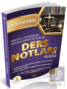 2026 HMGS Hakimlik HUKAL İcra ve İflas Hukuku Ders Notları