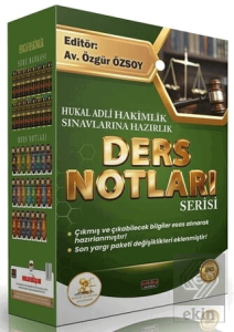 2026 HUKAL Adli Hakimlik Ders Notları Seti