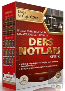 2026 HUKAL İdari Hakimlik Ders Notları Seti