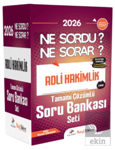 2026 Hukuk Atölyesi Adli Hakimlik Ne Sordu Ne Sorar Tamamı Çözümlü Soru Bankası Seti