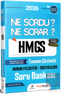 2026 Hukuk Atölyesi HMGS Hakimlik Hukuk Felsefesi-Sosyolojisi Ne Sordu Ne Sorar Soru Bankası