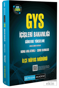 2026 İçişleri Bakanlığı Görevde Yükselme Sınavlarına Hazırlık İlçe Nüfus Müdürü Konu Anlatımlı Soru Bankası