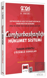2026 Kaymakamlık-Adli ve İdari Hakimlik-Paem-Misyon Koruma-KPSS ve Diğer Tüm Kurum Sınavları İçin Cumhurbaşkanlığı Hükümet Sistemi Çözümlü Sorular
