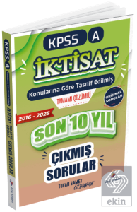 2026 KPSS A Grubu İktisat Çıkmış Sorular Son 10 Yıl Çözümlü